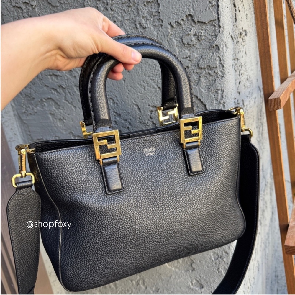 Fendi Vitello Glacier Small FF Tote